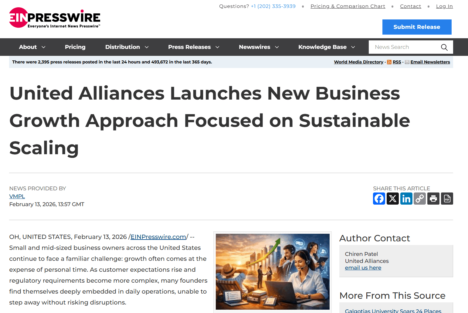 EINPRESSWIRE Coverage Preview
