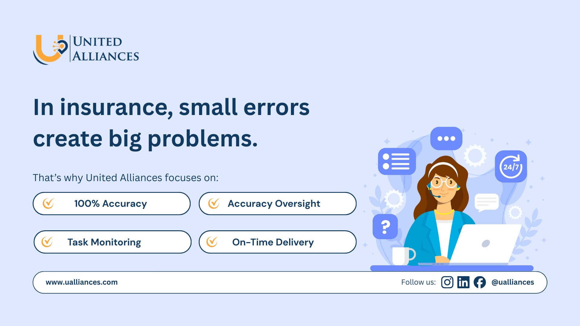 In insurance, small mistakes can snowball fast.