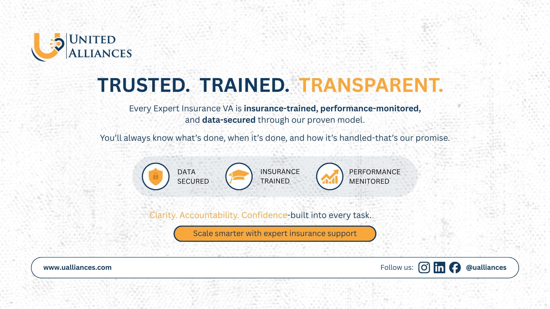 Trusted. Trained. Transparent.